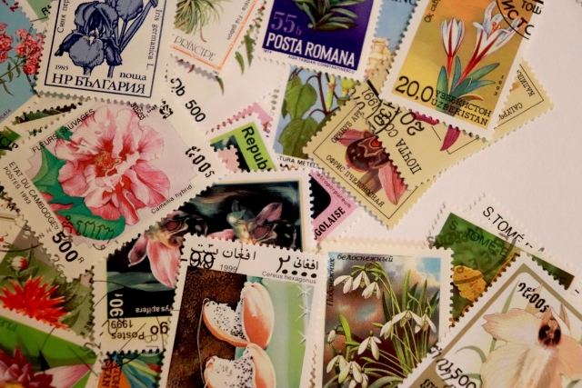 外国の花の切手